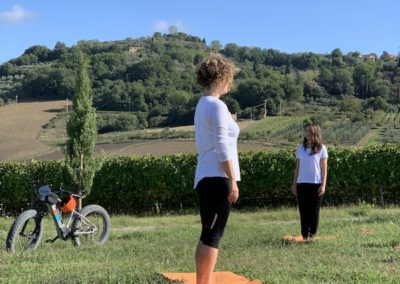 yoga in vineyard urban bikery marzia